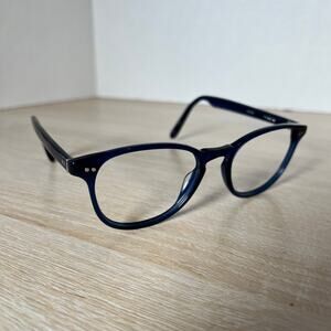 Krewe Perrier Eyeglasses Blue Frames Only 52-19 Designed in New Orleans
